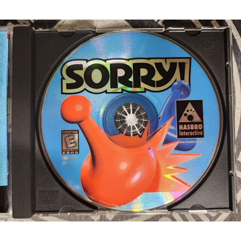 Sorry! PC Windows CD-ROM By Hasbro Very Good Condition w/ Box Vintage Software